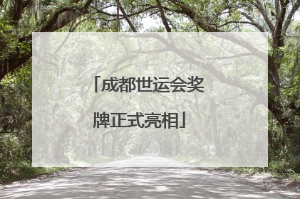 成都世运会奖牌正式亮相