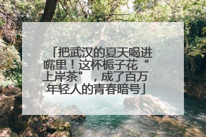 把武汉的夏天喝进嘴里！这杯栀子花“上岸茶”，成了百万年轻人的青春暗号