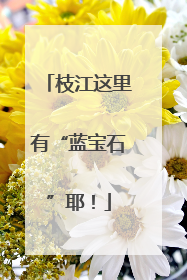枝江这里有“蓝宝石”耶！