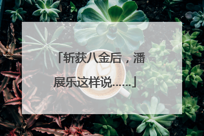 斩获八金后，潘展乐这样说……