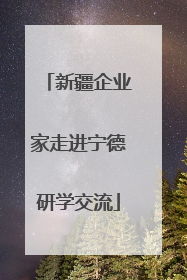 新疆企业家走进宁德研学交流