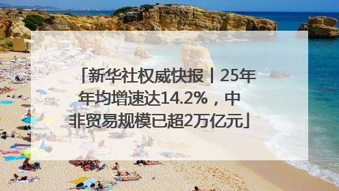 新华社权威快报丨25年年均增速达14.2%，中非贸易规模已超2万亿元