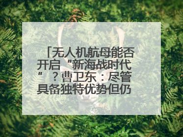 无人机航母能否开启“新海战时代”？曹卫东：尽管具备独特优势但仍无法与传统航母相提并论
