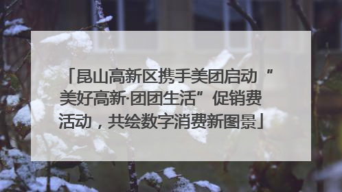昆山高新区携手美团启动“美好高新·团团生活”促销费活动，共绘数字消费新图景