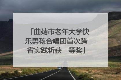 曲靖市老年大学快乐男孩合唱团首次跨省实践斩获一等奖