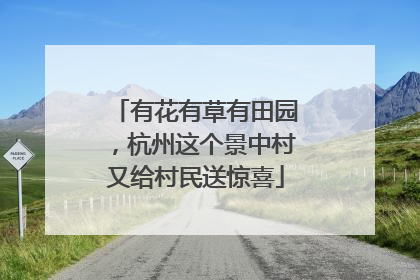 有花有草有田园，杭州这个景中村又给村民送惊喜