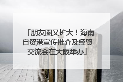 朋友圈又扩大！海南自贸港宣传推介及经贸交流会在大阪举办