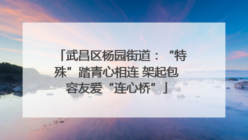 武昌区杨园街道：“特殊”踏青心相连 架起包容友爱“连心桥”