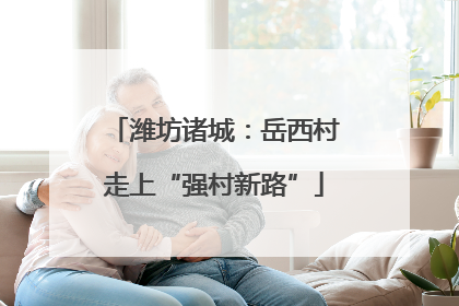 潍坊诸城：岳西村走上“强村新路”