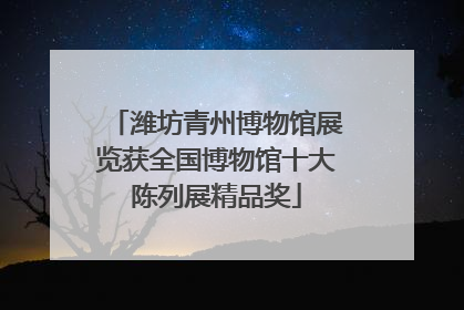 潍坊青州博物馆展览获全国博物馆十大陈列展精品奖