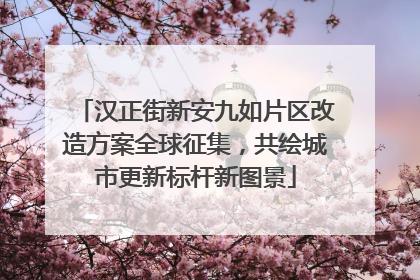 汉正街新安九如片区改造方案全球征集，共绘城市更新标杆新图景