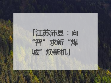江苏沛县：向“智”求新“煤城”焕新机