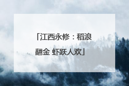 江西永修：稻浪翻金 虾跃人欢