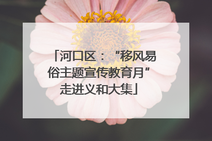 河口区：“移风易俗主题宣传教育月”走进义和大集