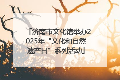 济南市文化馆举办2025年“文化和自然遗产日”系列活动