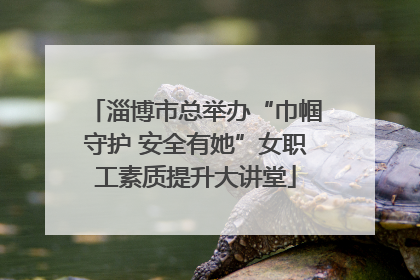 淄博市总举办“巾帼守护 安全有她”女职工素质提升大讲堂
