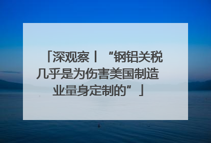 深观察丨“钢铝关税几乎是为伤害美国制造业量身定制的”