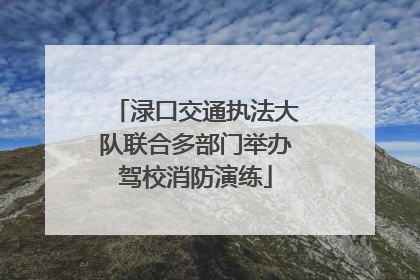 渌口交通执法大队联合多部门举办驾校消防演练