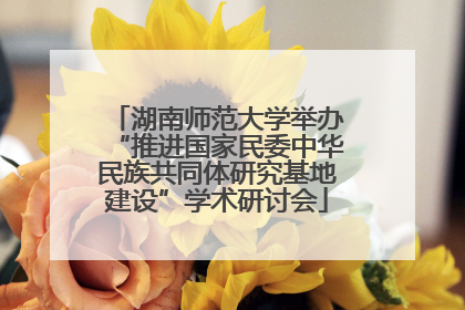 湖南师范大学举办“推进国家民委中华民族共同体研究基地建设”学术研讨会