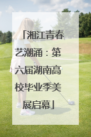 湘江青春艺潮涌：第六届湖南高校毕业季美展启幕