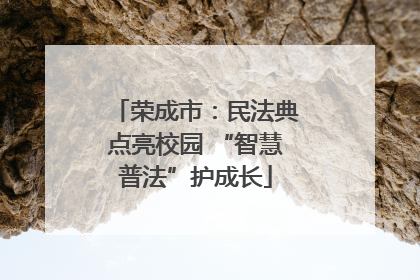 荣成市：民法典点亮校园 “智慧普法”护成长