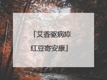 艾香驱病瘴 红豆寄安康