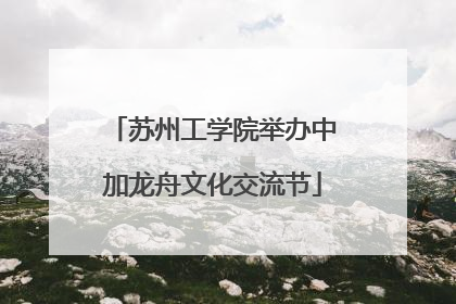 苏州工学院举办中加龙舟文化交流节