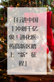 行进中国丨冲刺千亿级！通化医药高新区踏上“新”征程