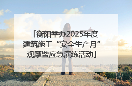 衡阳举办2025年度建筑施工“安全生产月”观摩暨应急演练活动