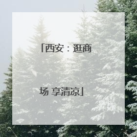 西安：逛商场 享清凉