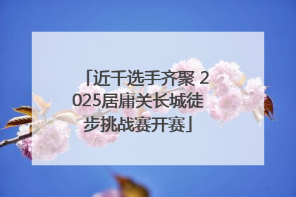 近千选手齐聚 2025居庸关长城徒步挑战赛开赛