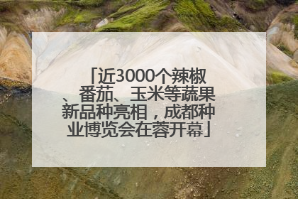 近3000个辣椒、番茄、玉米等蔬果新品种亮相，成都种业博览会在蓉开幕