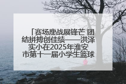 赛场鏖战展锋芒 团结拼搏创佳绩——洪泽实小在2025年淮安市第十一届小学生篮球比赛中再获佳绩