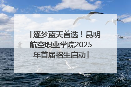 逐梦蓝天首选！昆明航空职业学院2025年首届招生启动