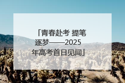 青春赴考 提笔逐梦——2025年高考首日见闻