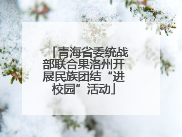 青海省委统战部联合果洛州开展民族团结“进校园”活动