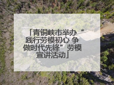 青铜峡市举办“践行劳模初心 争做时代先锋”劳模宣讲活动