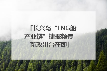 长兴岛“LNG船产业链”捷报频传 新政出台在即