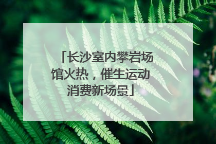 长沙室内攀岩场馆火热，催生运动消费新场景