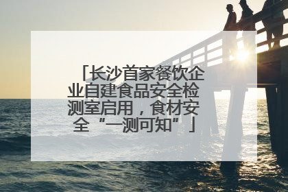 长沙首家餐饮企业自建食品安全检测室启用，食材安全“一测可知”