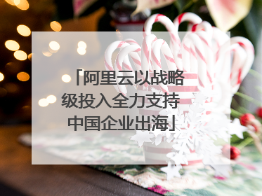 阿里云以战略级投入全力支持中国企业出海