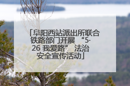阜阳西站派出所联合铁路部门开展 “5·26 我爱路” 法治安全宣传活动