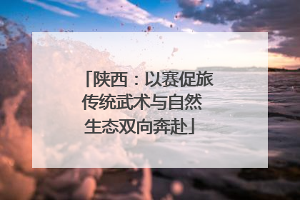 陕西：以赛促旅 传统武术与自然生态双向奔赴