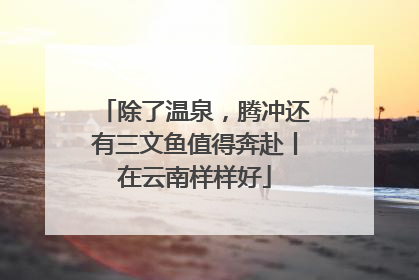 除了温泉，腾冲还有三文鱼值得奔赴丨在云南样样好