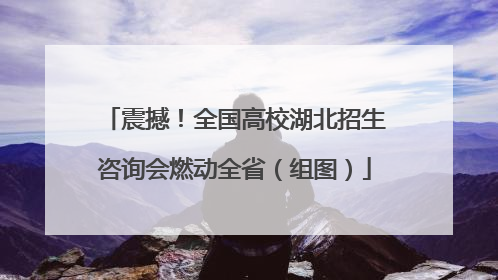 震撼！全国高校湖北招生咨询会燃动全省（组图）
