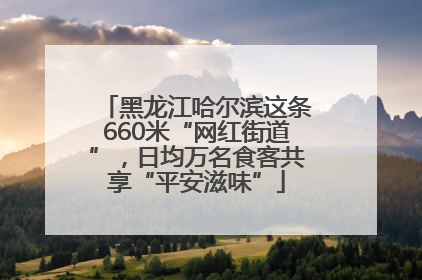 黑龙江哈尔滨这条660米“网红街道”，日均万名食客共享“平安滋味”