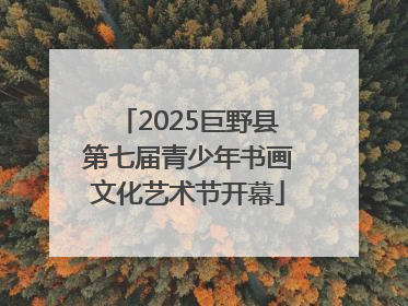 2025巨野县第七届青少年书画文化艺术节开幕