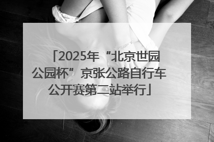 2025年“北京世园公园杯”京张公路自行车公开赛第二站举行