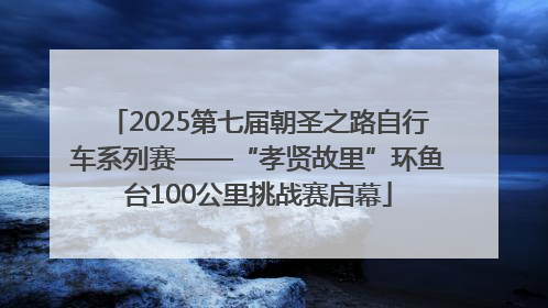 2025第七届朝圣之路自行车系列赛——“孝贤故里”环鱼台100公里挑战赛启幕