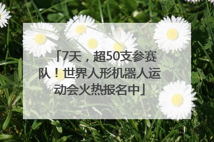 7天，超50支参赛队！世界人形机器人运动会火热报名中